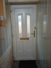 White Pvc Door Width 915cm Height 2060cm, New Lock 3 Months Old