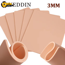 Tattoo Practice Skin 3mm Silicone | Double-Sided Fake Skin for Tattooing | 1-15p