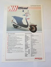 HONDA NH125 LEAD Motorcycle Sales Spec Leaflet MAR 1983