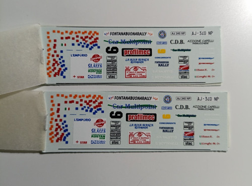 Decals renault clio rally - 1/43,