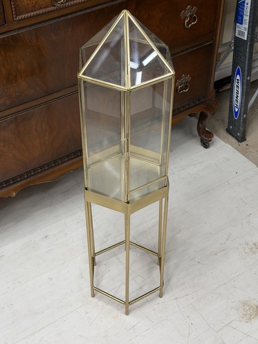 Vtg glass sided - glass, 6