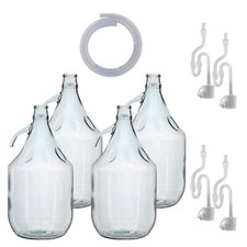 Set of 4 Clear 5L Thick Glass