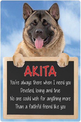 Akita dog sign akitas - akita,