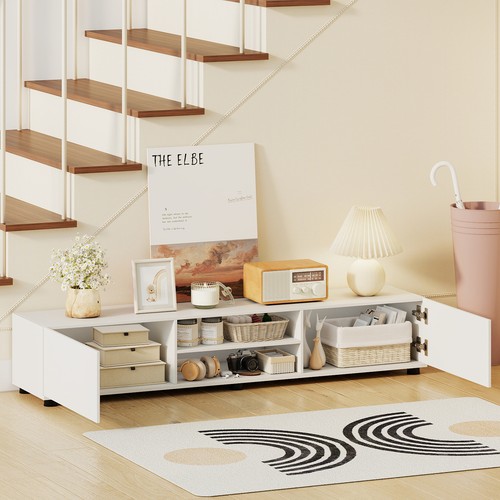 Brown natural white cabinet - brown/natural/white, tv