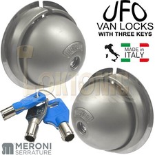 Meroni ME8080 UFO Van Door Locks Pair Same Key KA Gates Sheds Glass Doors