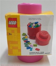 Lego storage brick pink - storage,