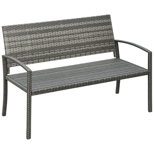 Outsunny patio rattan seater - 2,