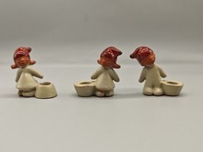Three  Vintage Ramsing Candle Denmark Christmas Figures