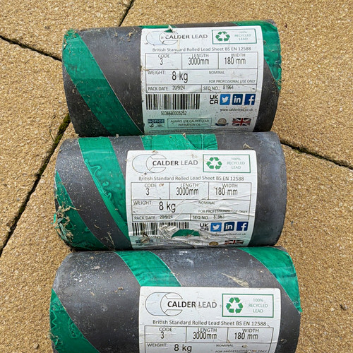 Lead flashing rolls code 3 - 3,