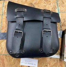 OEM Harley Davidson Single-Sided Swingarm Bag Softail Fatboy Custom Chopper Logo