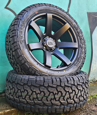 4x 20" 6x139.7 Alpha Offroad Alloys + CF1100 tyres Black fit Ford Ranger