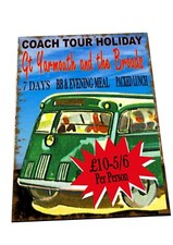 Vintage Coach Holiday Metal