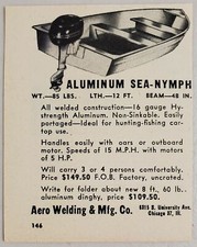 1948 Print Ad Sea-Nymph
