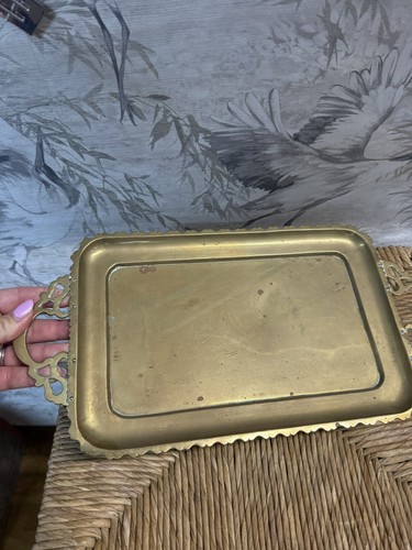 Vintage brass plated steel - brass,