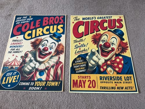 Vintage style circus - a3,