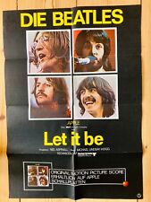 THE BEATLES Original Poster LET IT BE FILM Get Back Fantastic Condition