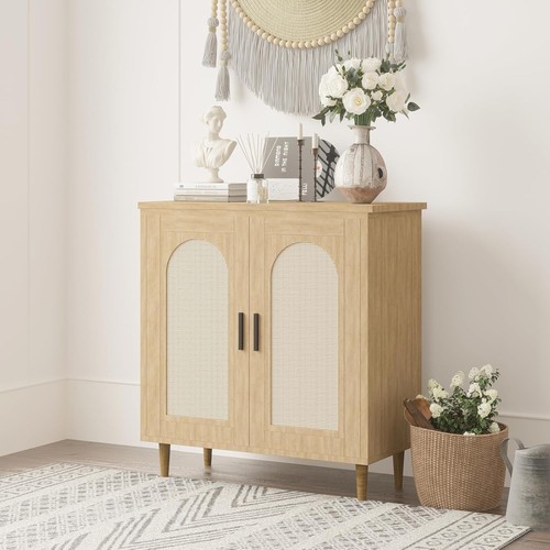 Rattan accent sideboard - rattan,
