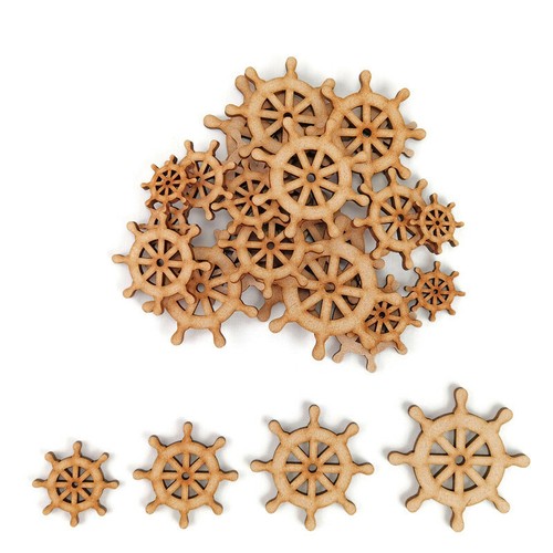 Ship wheel mdf craft - ship,