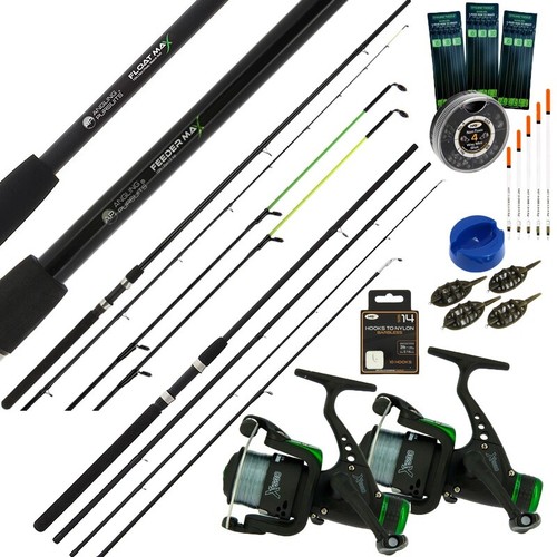 Feeder rod float - rod, reel