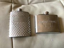 Hammered Pewter Hip Flask