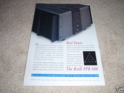 Krell full balanced - balanced, 600