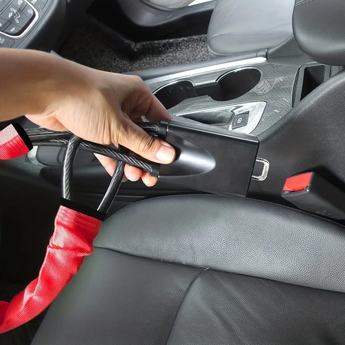 Red steering wheel lock - red,