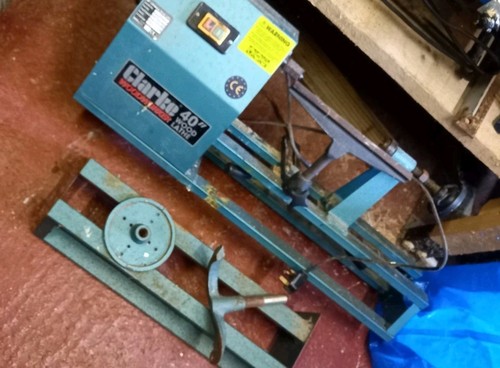 Clarke inch wood lathe - 40,
