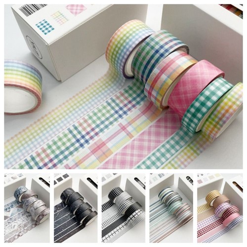6rolls box colorful plaid - 6rolls/box,