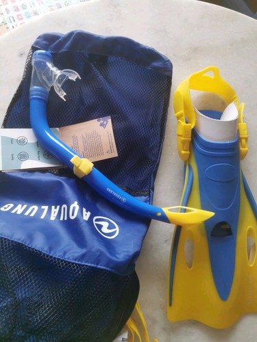 Aqua lung snorkelling - aqua, set