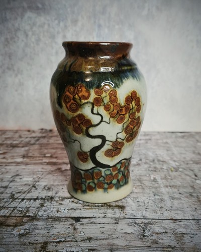 Vintage studio pottery vase - pottery,