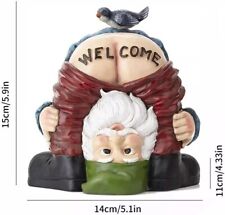 Drunk Gnome Patio Ornament Garden Funny Rude Drunken Disorderly Statue Figurine