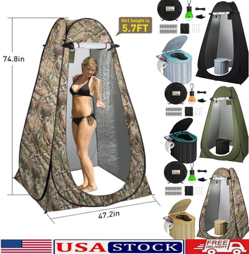 Portable toilet kit - portable, camping
