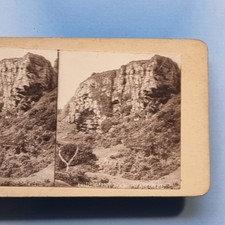 Watcombe Stereoview 3D C1880 Giant Rock Cliff Geology Feature Devon