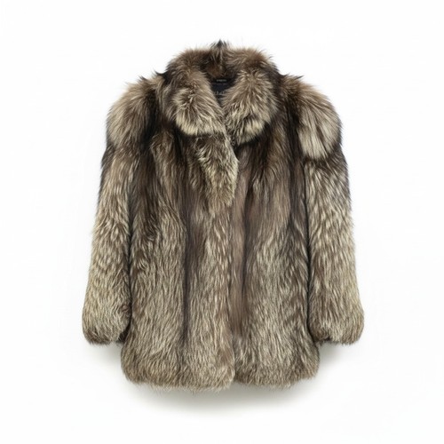 Fur flash silver fox real - fur,