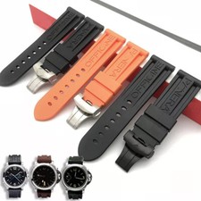 Premium Silicone Sports Waterproof Watch Band Straps Mens 22 24 26mm for Panerai