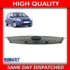 FRONT BONNET MAIN CENTRE GRILLE BLACK NEW FOR FORD FIESTA MK6 (2006-2008)