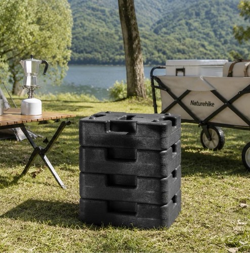 Black plastic fillable - black, gazebo