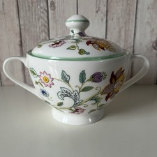 Minton Haddon Hall Lidded Handled Sugar Pot / Bowl Or Bonbon Dish Bone China