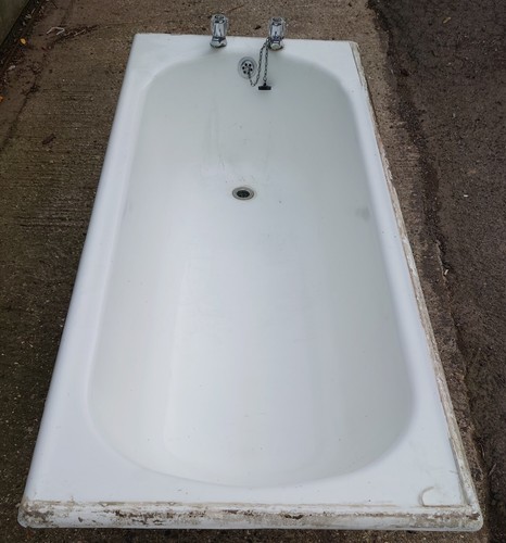 Vintage cast iron bath - iron, tub