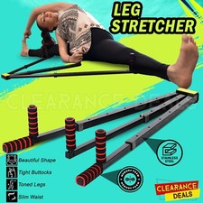 Martial Arts Leg Stretcher Machine Metal 3 Bars Foam Handles Stretch Exercise