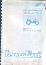 Landini Tractor Advantage Series 55 60 65 75 85 Ver. GE-F-L-GT Operator Manual