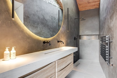 Bespoke double corian - corian, sink