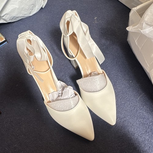 Ivory satin bridal - bridal, shoes