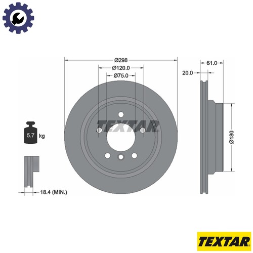 Brake disc 92075103 for - disc,