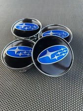 SUBARU SET OF 4 BLACK 60 mm/2.36in Wheel Center Caps - FITS MOST MODELS