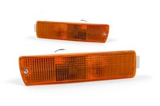 VW Jetta MK2 Front Indicators Set Orange 90-92 Repeaters Big Bumper