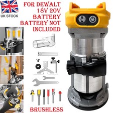 Cordless brushless Compact Router for DeWalt 18V 20V Battery for Woodworking