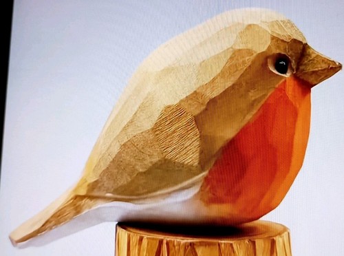 Wooden hand carved painted - carved,