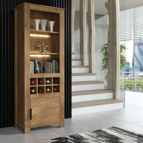 Display cabinet dark oak - cabinet,