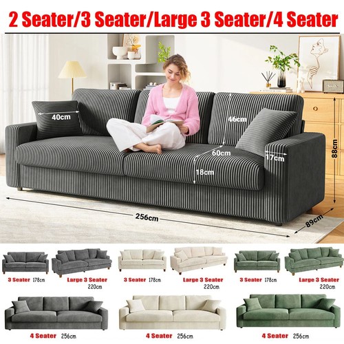 Jumbo cord sofa modern - sofa,